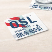 ワンダタグ紙コースター スクエアペーパーコースター (アングル)