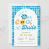 ワンダデクールサマープールパーティー1st誕生日 招待状 (正面)