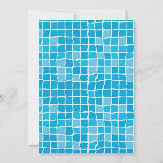 ワンダデクールサマープールパーティー1st誕生日 招待状 (裏面)