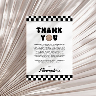 ワンダデクールファースト誕生日サンキューカード シーズンカード