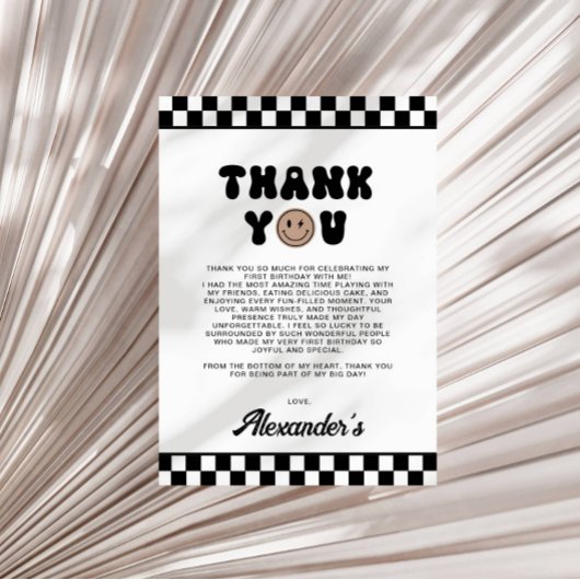 ワンダデクールファースト誕生日サンキューカード シーズンカード