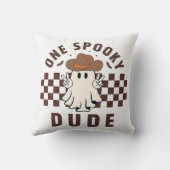 ワンダデ不気味ウェスタンベビーカウボーイ誕生日 クッション (裏面)