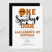 ワンダデ不気味バスケットボールボーイズ素晴らしい子供の誕生日 招待状 (正面/裏面)