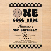 ワンダドクールファースト誕生日アクリル招待状 アクリル招待状 (正面)