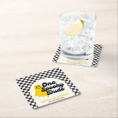 ワンダドグ不気味ロヴィハロウィンファースト誕生日 スクエアペーパーコースター (インサイチュ)