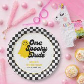 ワンダドグ不気味ロヴィハロウィンファースト誕生日 ペーパープレート (パーティー)