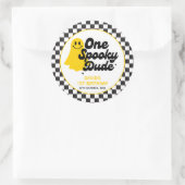 ワンダドグ不気味ロヴィハロウィンファースト誕生日 ラウンドシール (バッグ)