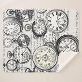 ワンダビクトリアンランドの懐中時計のアリス シェルパブランケット (正面(横))