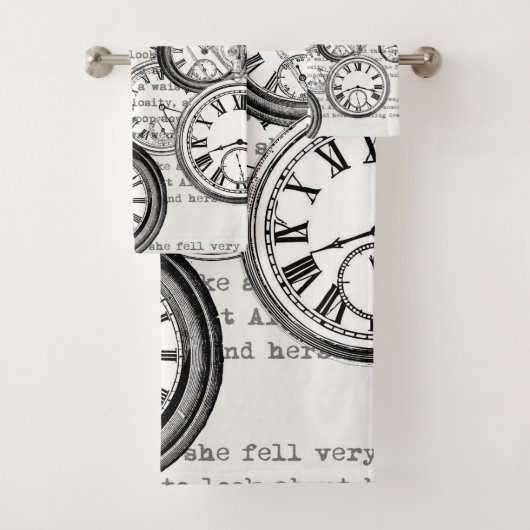 ワンダビクトリアンランドの懐中時計のアリス バスタオルセット (インサイチュ)