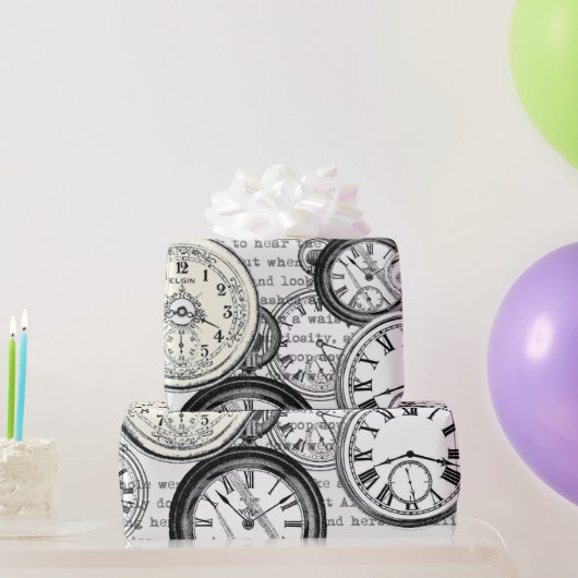 ワンダビクトリアンランドの懐中時計のアリス ラッピングペーパー (パーティーギフト)