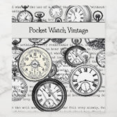 ワンダビクトリアンランドの懐中時計のアリス ワインラベル (シングルラベル)