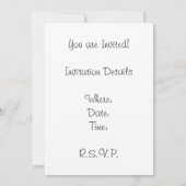 ワンダビクトリアンランドの懐中時計のアリス 招待状 (裏面)