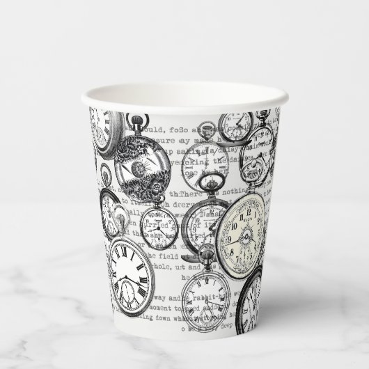 ワンダビクトリアンランドの懐中時計のアリス 紙コップ (裏面)