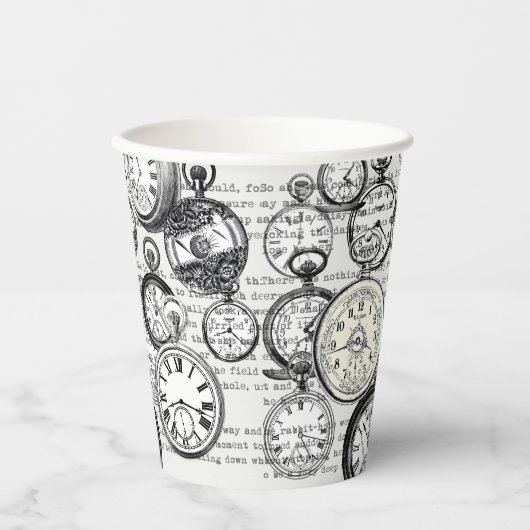 ワンダビクトリアンランドの懐中時計のアリス 紙コップ (正面)
