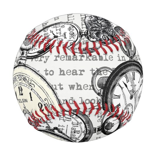 ワンダビクトリアンランドの懐中時計のアリス 野球ボール (裏面)