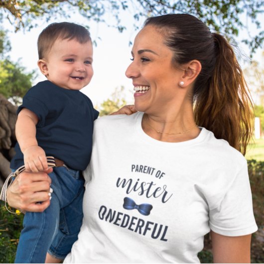 ワンダフルさんボウタイ 1歳の誕生日 Tシャツ
