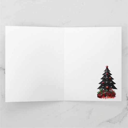 ワンダフルなゴシッククリスマスツリー カード (内部)