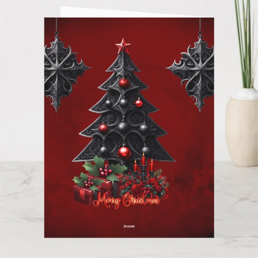 ワンダフルなゴシッククリスマスツリー カード (裏面)