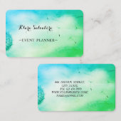 ワンダフルな愛らしい甘い緑のタンポポポ 名刺 (正面/裏面)