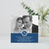 ワンダフルイヤーズ アニバーサリー インビテーション（ネイビー） 招待状 (スタンド正面)