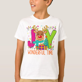 "ワンダフルタイムトナカイTシャツ" Tシャツ
