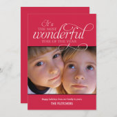 ワンダフルタイムホリデーフォトカード シーズンカード (正面/裏面)