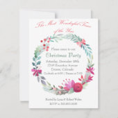 ワンダフルタイムリースクリスマスパーティの招待状 招待状 (正面)
