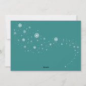 ワンダフルペットのクリスマス 雪の写真 シーズンカード (裏面)