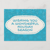 ワンダフルホリデーシーズンはがき ポストカード (正面)