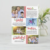 ワンダフルライフキャンディケインイヤーインレビューホリデー シーズンカード (スタンド正面)