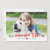 ワンダフルライフペットホリデーフォトカード シーズンカード (正面)
