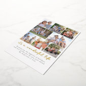 ワンダフルライフ フォトコラージュ クリスマス 箔シーズンカード (回転した状態)