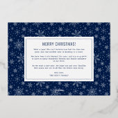 ワンダフルライフ マルチフォト ホリデーカード 箔シーズンカード (裏面)