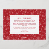 ワンダフルライフ マルチフォト ホリデーカード 箔シーズンカード (裏面)