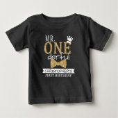 ワンダフル1歳誕生日よちよち歩きTシャツ ベビーTシャツ (正面)