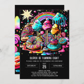 ワンダフル アイスクリーム バースデー 招待状 (正面/裏面)