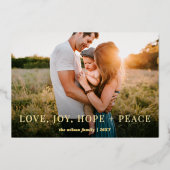 ワンダフル ウィッシーズ モダン フル フォト 箔シーズンカード (正面)