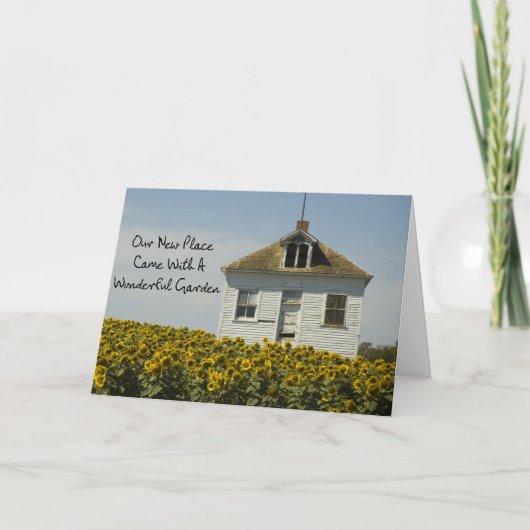 ワンダフル・ガーデおもしろいン – 住所変更 案内状 (正面)