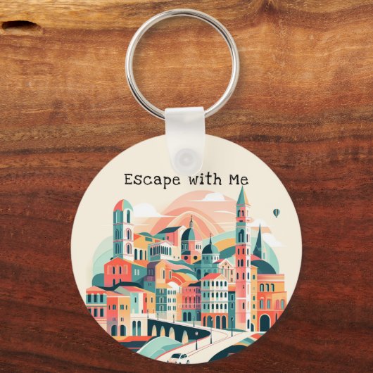 ワンダラストお洒落ドリームスケープ冒険家 キーホルダー (正面)