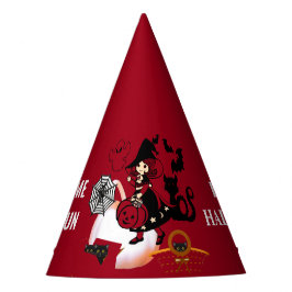 ワンダリングウィッチハロウィーンスパイダーウェブ子供の誕生日 パーティーハット