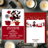 ワンダリングウィッチハロウィーンスパイダーウェブ子供の誕生日 招待状