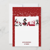 ワンダリングウィッチハロウィーンスパイダーウェブ子供の誕生日 招待状 (裏面)