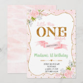 ワンダーなプリンセスの誕生日招待状 招待状 (正面/裏面)