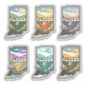 ワンダーインディアナビニールステッカーシート シール (正面)