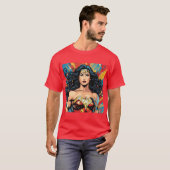 ワンダーウーマンの友達と家族 Tシャツ (正面フル)