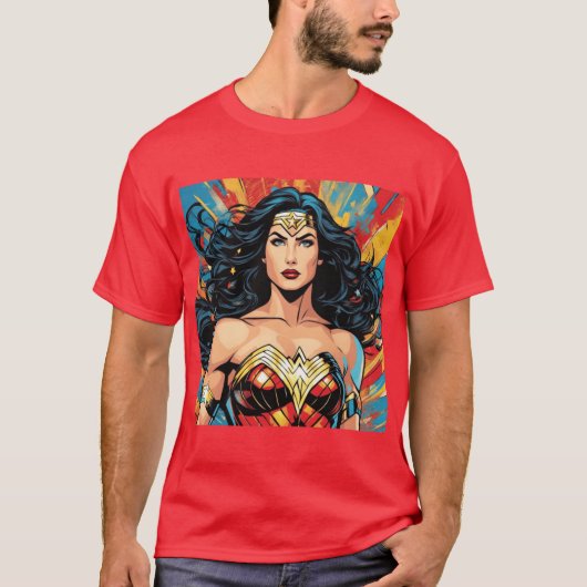 ワンダーウーマンの友達と家族 Tシャツ (正面)