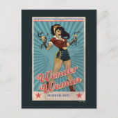 ワンダーウーマン アマゾニアンズ ユナイト ビンテージ ポスター ポストカード (正面)