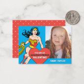 ワンダーウーマン スーパーフレンド | バレンタインデー ノートカード (正面/裏面インサイチュ)
