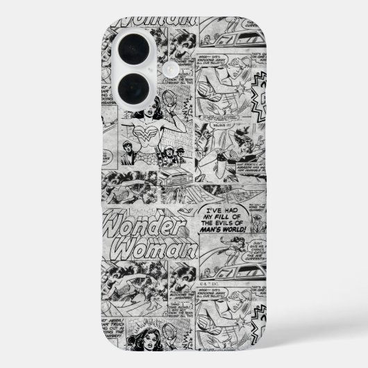 ワンダーウーマン ビンテージコミックパターン Case-Mate iPhoneケース (裏面)
