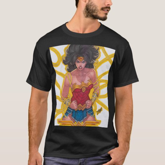 ワンダーウーマン 〜 プリンセスダイアナ Tシャツ (正面)